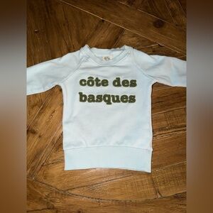 Cote des Basques kids sweatshirt by BTZ Biarritz - size 2 organic cotton